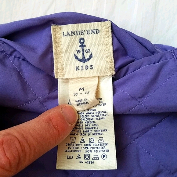 Lands' End Girls Reversible Barn Jacket - Picture 6 of 7